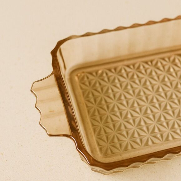 Anchor Hocking | Pink Ribbed Depression Glass Dish 7.5″ L | EUC - Picture 6 of 6